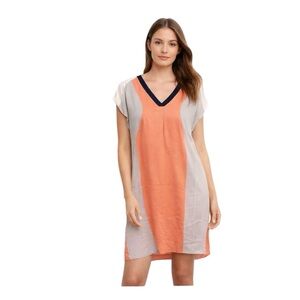 NWT Rebecca Minkoff‎ Jenner 100% Silk High-Low Dress Coral Gray, Size 0